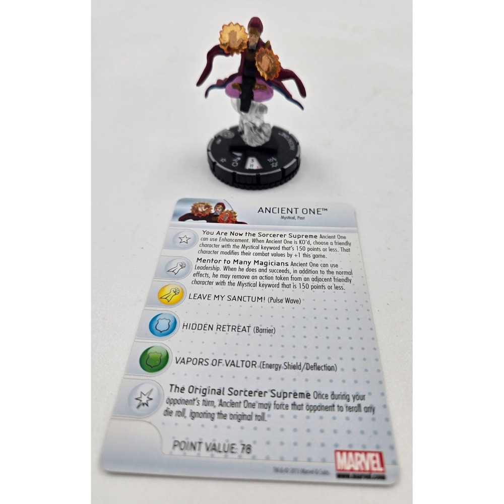 HeroClix Ancient One #037 Amazing Spider-Man Rare Legacy Strange Tales w/ card